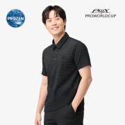 남성 냉감 메쉬 반팔 카라티 | 카키