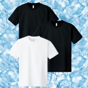 (3PACK) 4.4oz 에어쿨링 드라이 기능성 반팔티 | 화이트+블랙+블랙