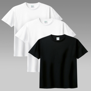 (3PACK) 4.0oz 32수 기본 무지 반팔 티셔츠 | 화이트+블랙+화이트 1+1+1