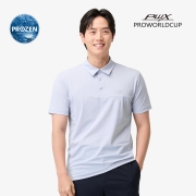 남성 냉감 반팔 카라티 | 라이트블루