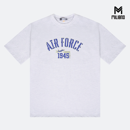 밀리브로 AIR FORCE 1945 Crack 공군 오버핏 반팔티