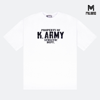밀리브로 M K.ARMY DETP 오버핏 반팔티