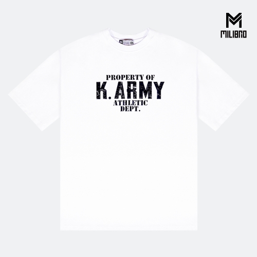 밀리브로 M K.ARMY DETP 오버핏 반팔티