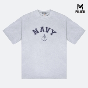 밀리브로 NAVY Anchor Crack 해군 오버핏 반팔티