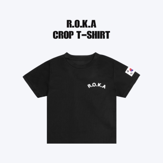 ROKA 크롭 반팔티