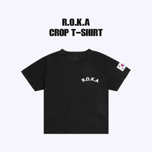 ROKA 크롭 반팔티