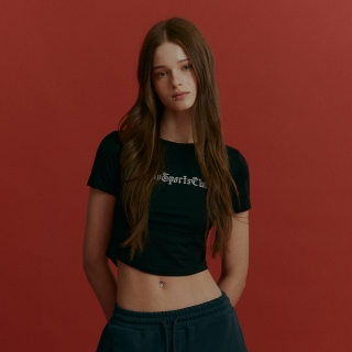 글린 픽시 슬림 숏슬리브 | 블랙