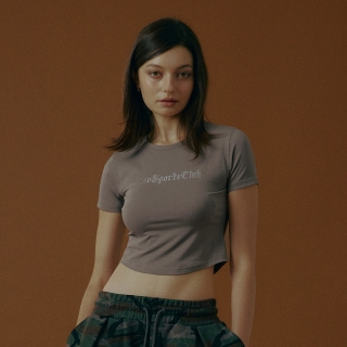 글린 픽시 슬림 숏슬리브 | 토프그레이