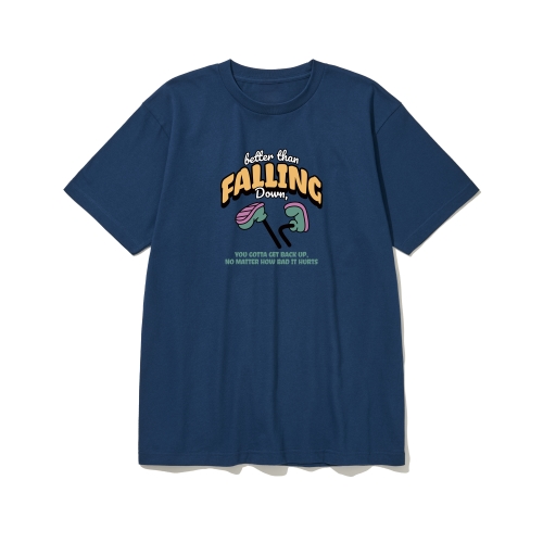 btss40 베러댄 샤샤삭 버전2.0 그래픽 반팔티셔츠 | 인디고블루