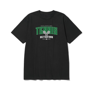 btss18 신규 업뎃 공놀이 로고 그래픽 반팔티셔츠 | 블랙
