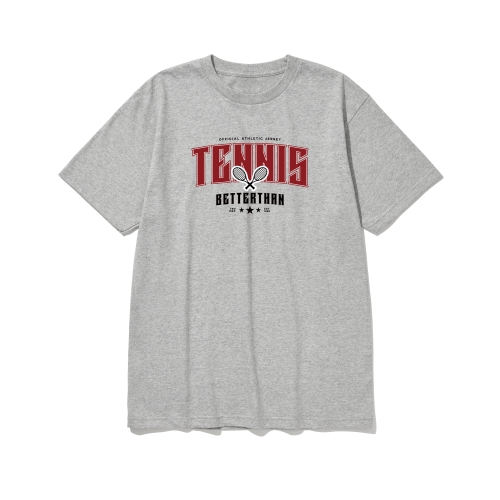 btss18 신규 업뎃 공놀이 로고 그래픽 반팔티셔츠 | 그레이