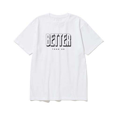 btss26 깔끔 그 잡채 로고 그래픽 반팔티셔츠 | 화이트