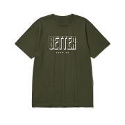 btss26 깔끔 그 잡채 로고 그래픽 반팔티셔츠 | 아미그린