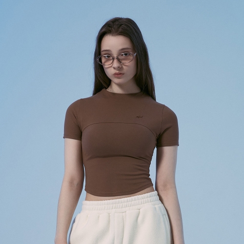 릴트 폴로 소프트 숏슬리브 | 브라운