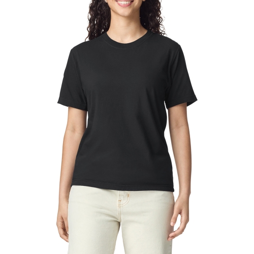 1717 피그먼트 워싱 무지 라운드 반팔티 l 블랙