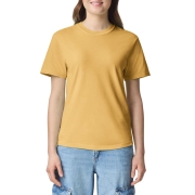 1717 피그먼트 워싱 무지 라운드 반팔티 l 머스타드