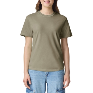 1717 피그먼트 워싱 무지 라운드 반팔티 l 샌드스톤