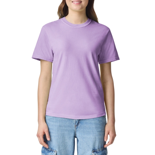 1717 피그먼트 워싱 무지 라운드 반팔티 l 바이올렛