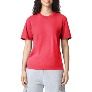 1717 피그먼트 워싱 무지 라운드 반팔티 2XL l 파프리카