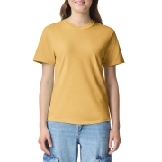 1717 피그먼트 워싱 무지 라운드 반팔티 2XL l 머스타드