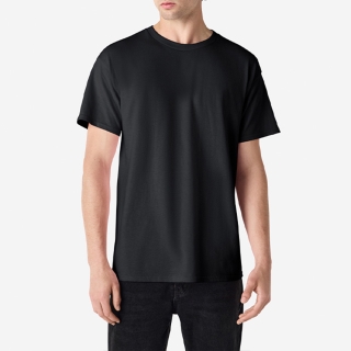 2000 울트라코튼 18수 무지 반팔 라운드 티셔츠 2XL, 3XL | 블랙