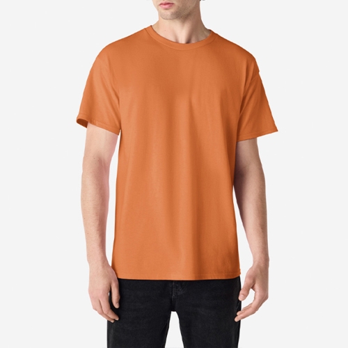 2000 울트라코튼 18수 무지 반팔 라운드 티셔츠 | 탠저린 | 2XL,3XL