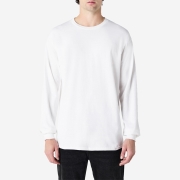 2400 오버핏 18수 무지 긴팔 라운드 티셔츠 2XL, 3XL | 화이트