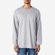 2400 오버핏 18수 무지 긴팔 라운드 티셔츠 2XL, 3XL | 스포츠그레이