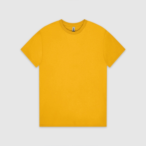 76000 ASIAN FIT 무지 반팔 티셔츠 2XL, 3XL | 골드