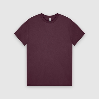 76000 ASIAN FIT 무지 반팔 티셔츠 마룬