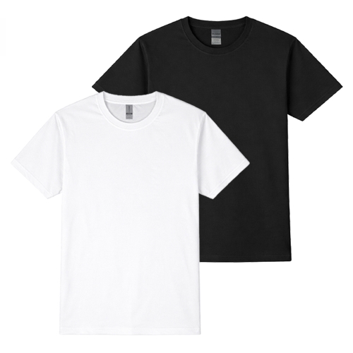 [2PACK]길단 프리미엄 코튼 24수 아시안핏 무지 반팔티셔츠 화이트,블랙