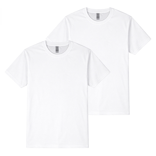 [2PACK]길단 프리미엄 코튼 24수 아시안핏 무지 반팔티셔츠 화이트