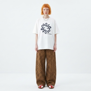 PIGMENT_TYPOGRAPHY T-SHIRT [NAVY LOGO]