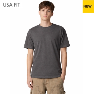 트리플에이AAA1301 GD FADED BLACK 가먼트다잉 반팔 라운드티셔츠