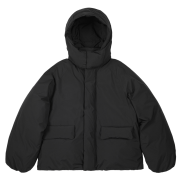 301 미니멀 오버핏 덕다운 푸퍼 패딩 점퍼｜블랙