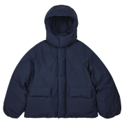 301 미니멀 오버핏 덕다운 푸퍼 패딩 점퍼｜다크 네이비