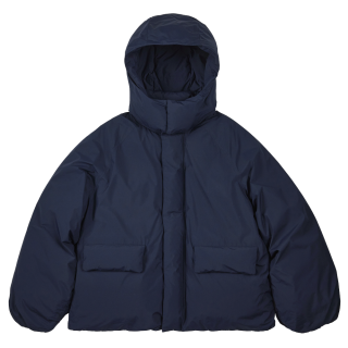 301 미니멀 오버핏 덕다운 푸퍼 패딩 점퍼｜다크 네이비