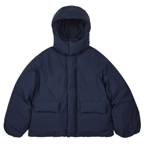 301 미니멀 오버핏 덕다운 푸퍼 패딩 점퍼｜다크 네이비