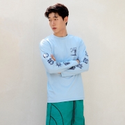 인 써머 새딘 롱슬리브 래쉬가드 | 스카이블루