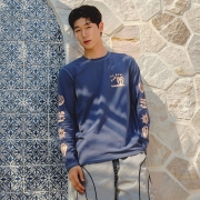 인 써머 새딘 롱슬리브 래쉬가드 | 네이비