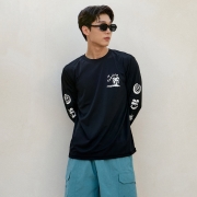 인 써머 새딘 롱슬리브 래쉬가드 | 블랙