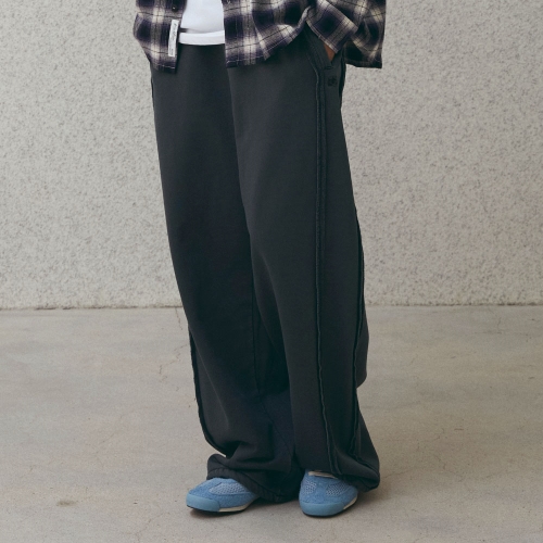 사이드 컷오프 스웻팬츠 | 차콜