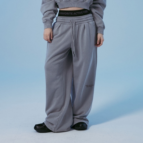 패치드 아웃 피그먼트 스웻팬츠 | 그레이