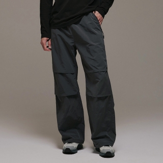 유틸리티 투턱 버클 팬츠 | 다크그레이