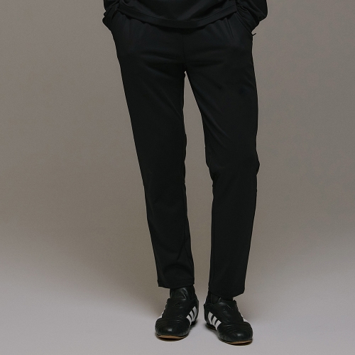 트레인 백 컷 슬림팬츠 블랙