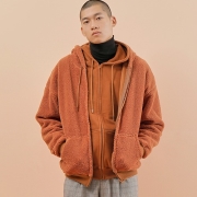 츄바스코 Teddy fleece zipup TF202 브라운