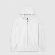 88600 기모 후드 스웨트 집업 셔츠 | 화이트 | 2XL