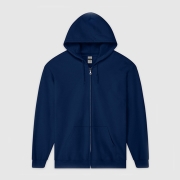 88600 기모 후드 스웨트 집업 셔츠 | 네이비 | 2XL