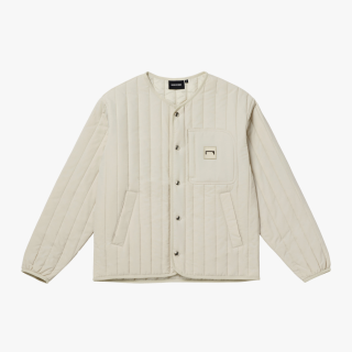 VERTICAL QUILTED CARDIGAN | IVORY