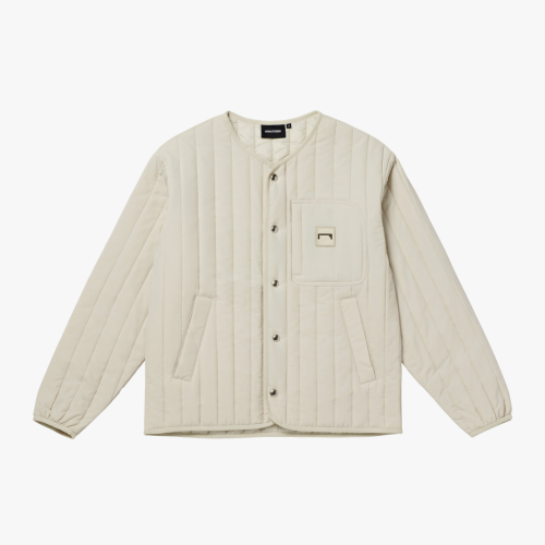 VERTICAL QUILTED CARDIGAN | IVORY